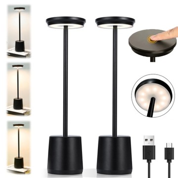 ŚCIEMNIANA LAMPA BIURKOWA LED Z MOŻLIWOŚCIĄ ŁADOWANIA PRZEZ USB 2 SZTUKI
