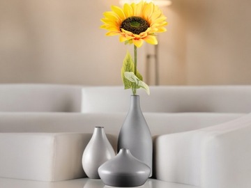 SZTUCZNY KWIAT SŁONECZNIK XXL DUŻY KWIATEK 60 cm SŁONECZNIK LIŚCIE