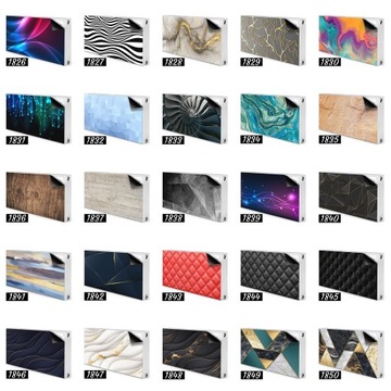 Магнит на радиатор принт 100х60 Цветочный 3D узор