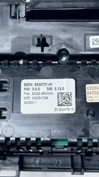 BMW 6 F06 GRANÁT COUPE 2013 PANEL KLIMATIZACE