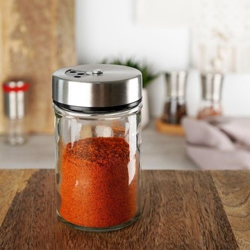 Кухонный контейнер SPICE с ситечком, стеклянное ситечко для специй, 100 мл