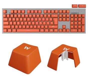 KEYCAPS GENESIS LEAD 300 POMARAŃCZOWE DOUBLE SHOT