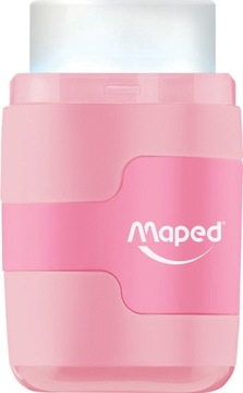Temperówka manualna, podwójna, z pojemnikiem Maped Odcienie różu