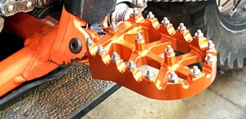 МОТОЦИКЛ ПОДНОЖКИ КОЛЫШКИ КОМПЛЕКТ KTM EXC SX F XS XC HUSQVARNA ОРАНЖЕВЫЙ