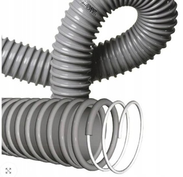 СЕРЫЙ Гибкий всасывающий шланг из ПВХ для водяных насосов 40 мм