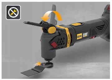 Аккумуляторная орбитальная шлифовальная машина CAT DX41B, 18 В + 14 аксессуаров