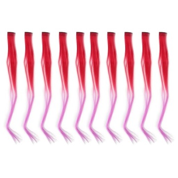 10 шт. Цветные зажимы для волос Gradient Long