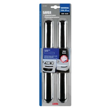 НАБОР ЗАЩИТНЫХ НАКЛАДОК ДЛЯ БАМПЕРА, 2 ШТ., ЧЕРНЫЕ БАМПЕРЫ