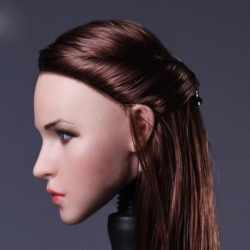 Фигурка Head Sculpt — каштановые прямые волосы