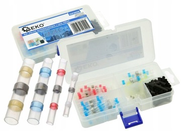 СОЕДИНИТЕЛИ ТЕРМОУсадочные С ЖОЛОВОЙ, ТРУБКОЙ, ОБОЛОЧКОЙ 0,25-6ММ2 100 ШТ. 5 ГЛАВА ГЕКО