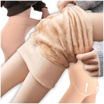 LEGGINSY OCIEPLANE FUTERKIEM CIEPŁE DAMSKIE ZIMOWE GETRY LEGINSY NA ZIMĘ