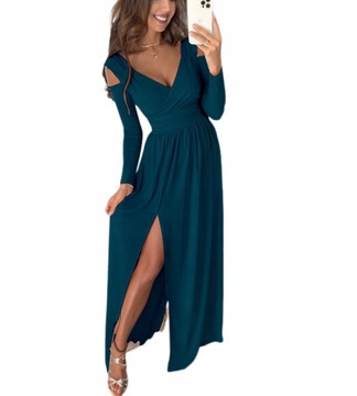 WIECZOROWA MAXI SUKIENKA ELEGANCKA WESELE
