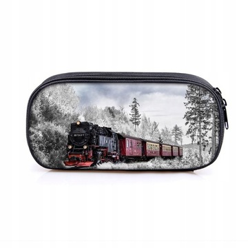 Piórnik W stylu Vintage pociąg parowy lokomotywa k