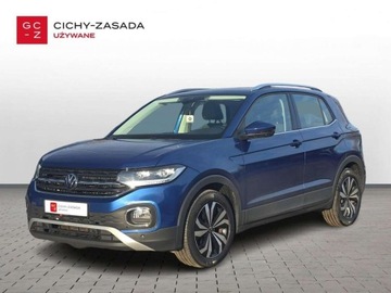 Volkswagen T-Cross SUV 1.5 TSI 150KM 2022 Volkswagen T-Cross 1.5TSI 150KM FV23 DSG Style Pakiety: Tech - Komfort - Z