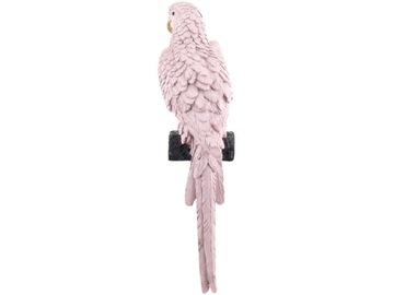 Декоративная фигурка попугая РОЗОВАЯ - высота 36 см
