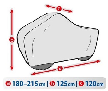 ЗАЩИТНЫЙ БРЕЗЕНТ ДЛЯ квадроцикла 180-215см