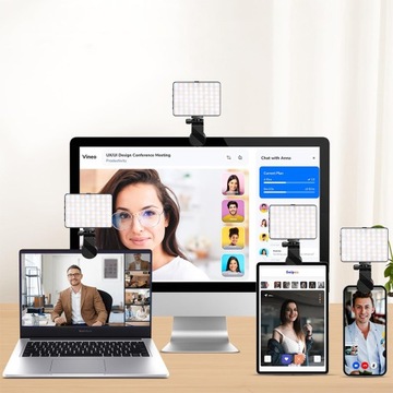 LAMPKA DO SELFIE TIK TOK VLOGóW MAKIJAŻU LED, OŚWIETLENIE DO VIDEO LIVE