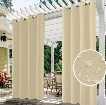 САДОВЫЕ ШТОРЫ 155х220 ДЛЯ ТЕРРАСЫ КАРБОН, БЕЛЫЕ