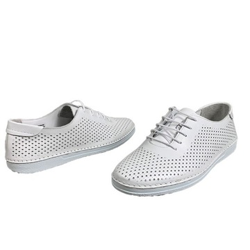 LORETTA VITALE 227 ажурные белые туфли Р.38