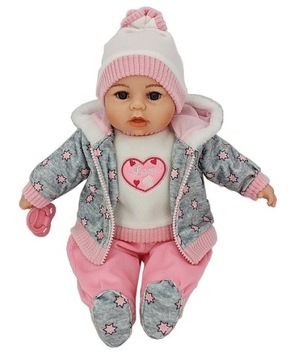 lalka BABY bobas BORN w zimowym ubranku SMOCZEK mówi śpiewa PO POLSKU nr27