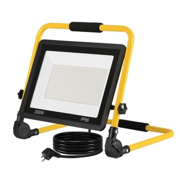 Reflektor budowlany LED, 100 W, ciepło biel, IP66
