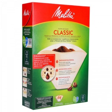 БУМАЖНЫЕ ФИЛЬТРЫ ДЛЯ ПОРОШКОВОГО КОФЕ 1х4 80ШТ MELITTA CLASSIC РАЗМЕР 4
