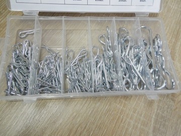 Набор шплинтов 150 шт. Пружинная сталь.