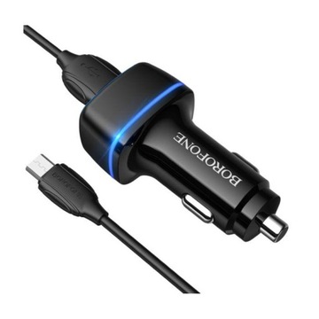 BOROFONE Ładowarka samochodowa - BZ14 2.4A 2xUSB +