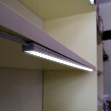 Listwa LED 2x80cm Oświetlenie SZAFY Witryny GABLOTY
