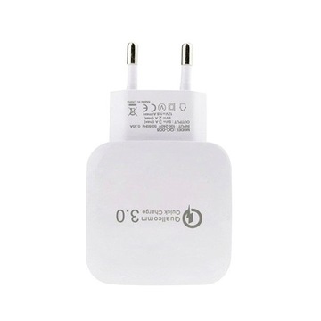 SZYBKA ŁADOWARKA SIECIOWA USB ZASILACZ QC 3.0 15W