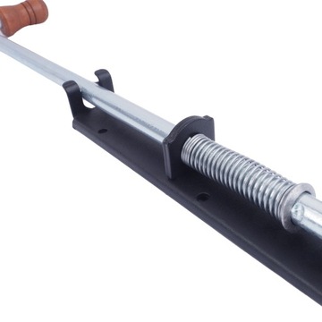 ПРУЖИННЫЙ КЛАПАН 500мм УЗКИЙ ЗАМОК ДЛИННЫЙ КЛАПАН ГАРАЖНЫХ ВОРОТ ЧЕРНЫЙ