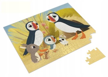PUZZLE Wyspa Puffinów Puffin Rock + IMIĘ Pudełko 120 el. #6
