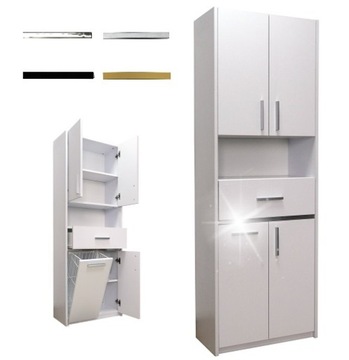 SZAFKA ŁAZIENKOWA STOJĄCA Z KOSZ. szer.60cm P 297K