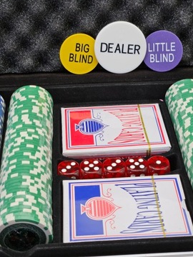 ПРЕМИУМ ПОКЕРНЫЙ НАБОР 500 ФИШЕК 2 КОЛОДЫ КАРТ + КОСТИ + ЧЕМОДАН