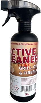 Środek do mycia czyszczenia szyb kominka przypaleń ACTIVE CLEANER 0,5L