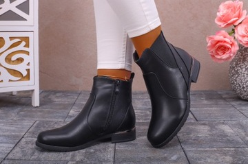 ЧЕРНЫЕ ЖЕНСКИЕ Ботинки Челси ELEGANT FLAT