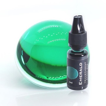 PIGMENT Barwnik TRANSPARENTNY SZMARAGDOWY do ŻYWIC