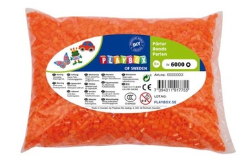 DIY Koraliki do prasowania praso POMARAŃCZOWE 6000