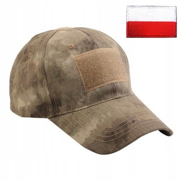 CZAPKA z DASZKIEM WOJSKOWA Ripstop MULTICAM FLAGI