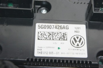 GD PASSAT B8 PANEL KLIMATIZACE 5G0907426AG