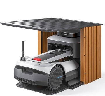 Robot koszący ECOVACS GOAT G1 Kosiarka 2000 m2 srebrny + Garaż + 2 anteny