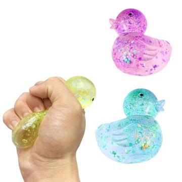 3x GNIOTEK SLIME KACZKA KOLOROWA ANTYSTRESOWA ROZCIĄGANA SENSORYCZNA PRANK