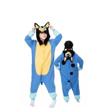 BLUEY i BINGO DZIECIĘCA PIŻAMA DRES ONESIE KIGURUMI KOMBINEZON