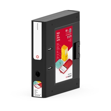SEGREGATOR NEW BINDER MOXOM PLASTIKOWY A4 70mm BLACK CZARNY