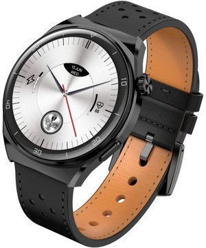 Smartwatch męski Garett V12 Black Leather