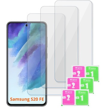 3x Szkło do Samsung GALAXY S20 FE Szkiełko Hartowane Zestaw 3 Sztuk Szybka