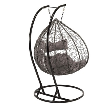 2-местное садовое кресло-кокон, серый HC-008