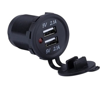 АВТОМОБИЛЬНОЕ ЗАРЯДНОЕ УСТРОЙСТВО 2x USB 1A + 2.1A ПАНЕЛЬ ПРИкуривателя 3.1A