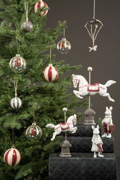 РОЖДЕСТВЕНСКИЙ КУЛОН ЛОШАДЬ НА ПАРАШЮТЕ