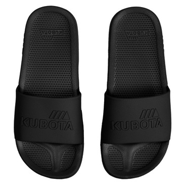 GUMOWE KLAPKI BASIC PLAIN MĘSKIE 44 KUBOTA CZARNE LEKKIE LACZKI 44